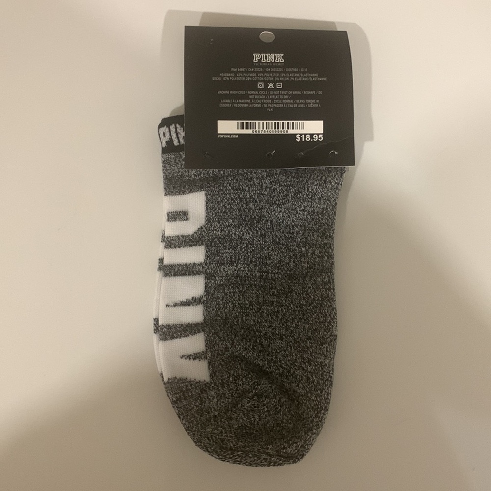 PINK by Victoria’s Secret | Grey Ankle Socks 2015 Vintage - Picture 3 of 4
